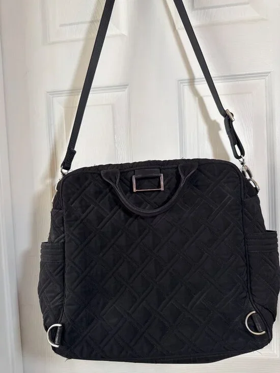 Vera Bradley Make a Change Baby Diaper Bag Black Unisex - Picture 5 of 10